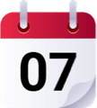 Floating calendar icon